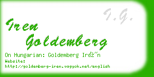 iren goldemberg business card
